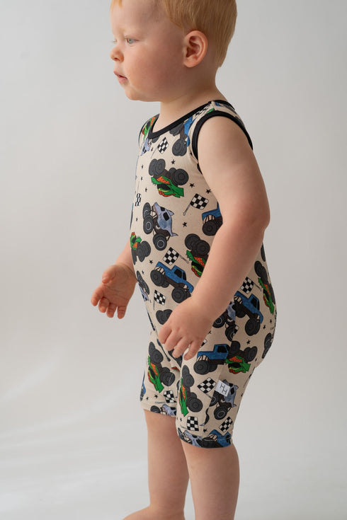 monster-truck-shorty-tank-romper House-of-henry-Sophia's Style-2